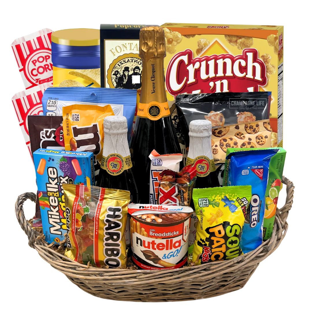 Veuve Movie Night Basket