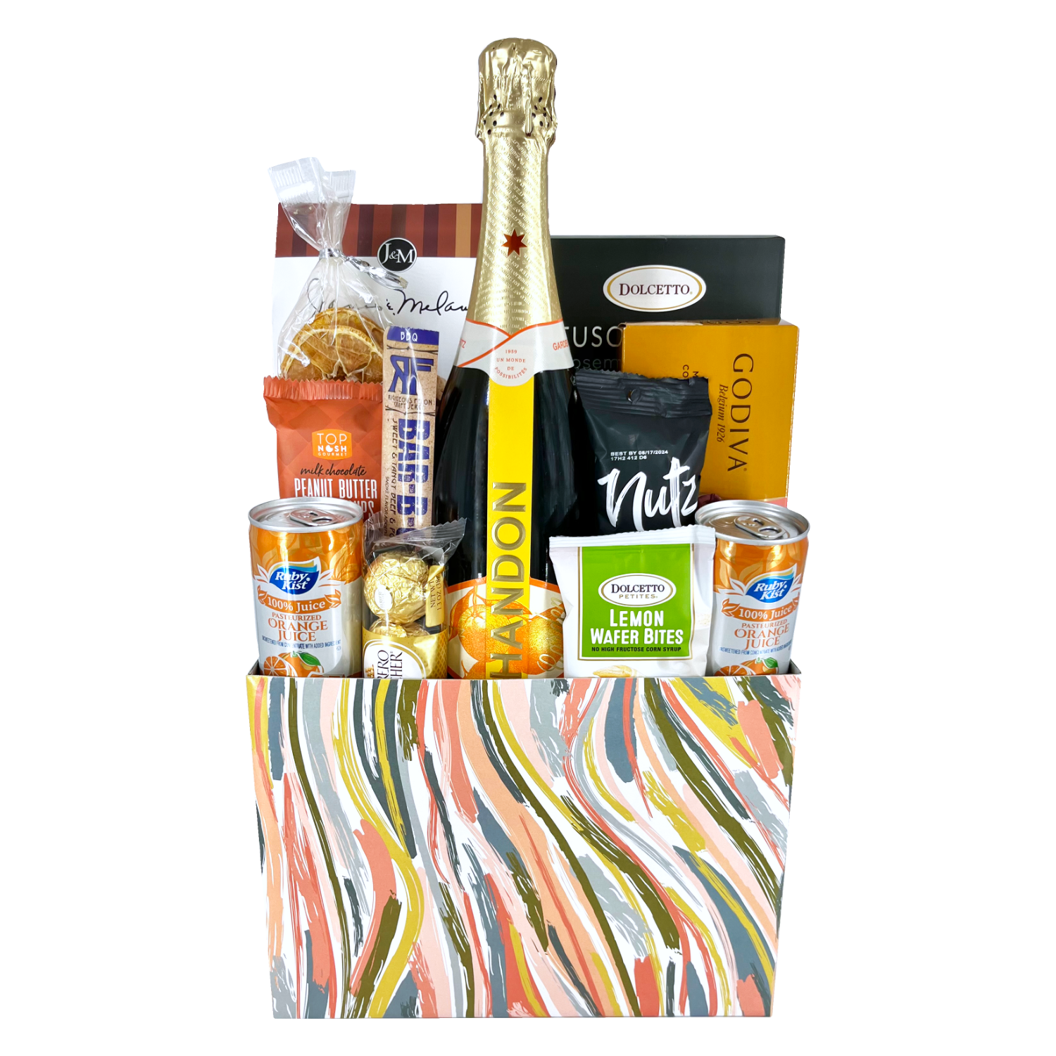 Deluxe Mimosa Gift Basket