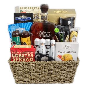Bourbon and Cigar Gift Basket