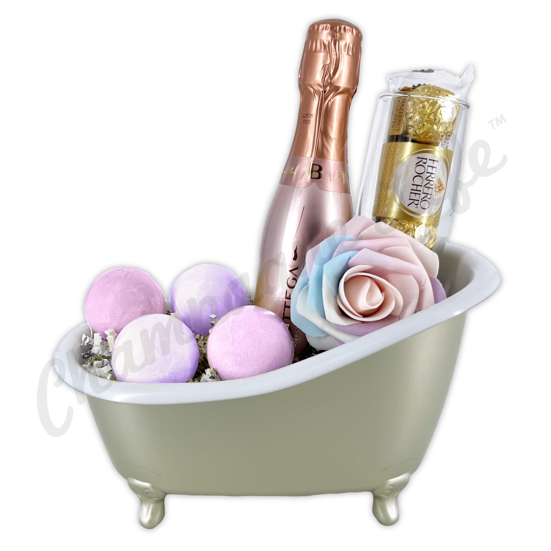 Bubbles & Bombs Gift Basket