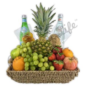 Fresh Fruit and Healthy Snacks Gift Basket