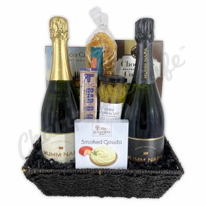 Mumm Black and White Gift Basket