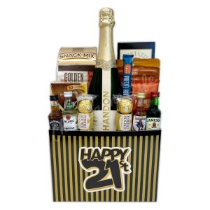 21st Birthday Celebration Gift Basket
