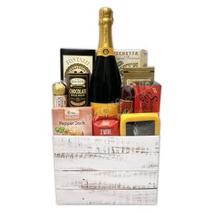Champagne & Gourmet Snacks Gift Basket