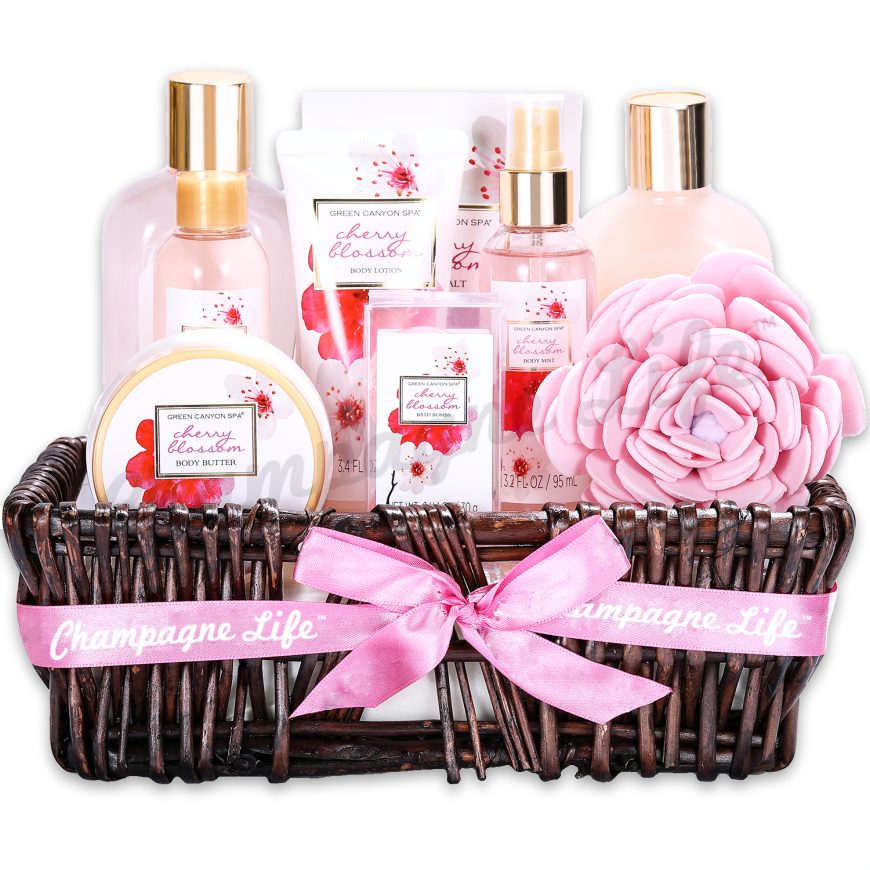 Cherry Blossom Spa Gift Basket