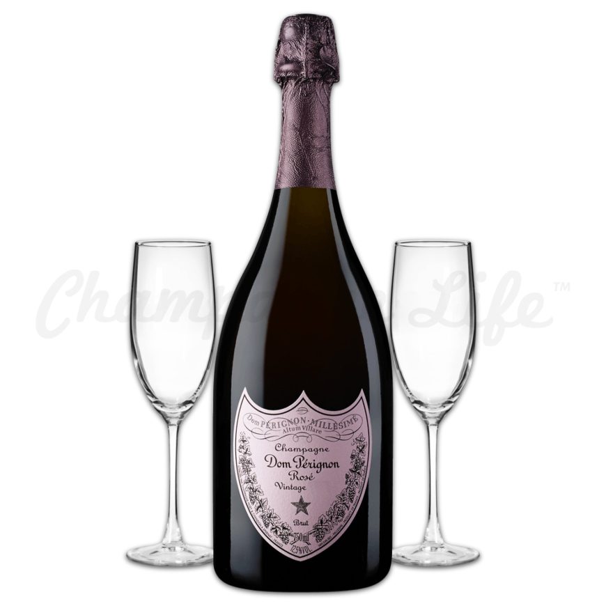 Dom Perignon Rose Toast Set