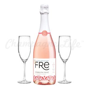Fre Sparkling Rosé (Alcohol Free) Toast Set
