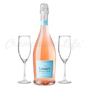 La Marca Prosecco Rosé Toast Set