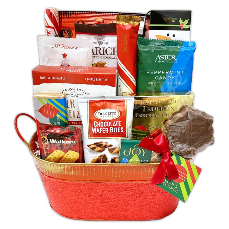 Mistletoe Munchies Gift Basket