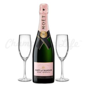 Moet & Chandon Imperial Rose Toast Set