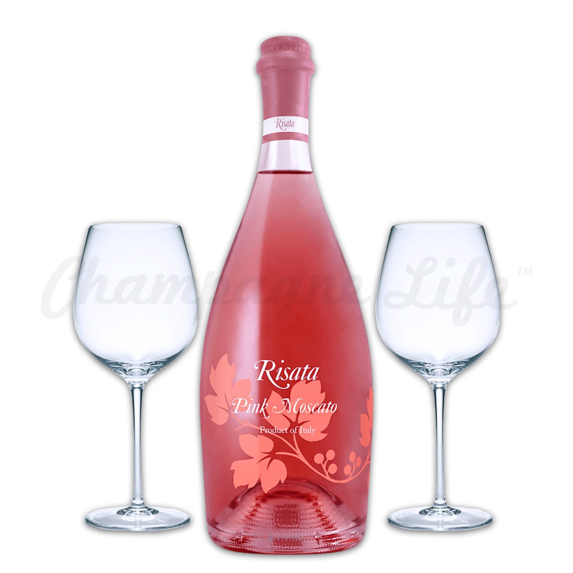 Risata Pink Moscato Toast Set