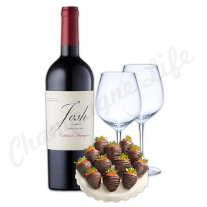 Wine and Chocolate Covered Strawberries