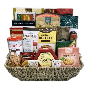 Deluxe Holiday Meat & Cheese Gift Basket
