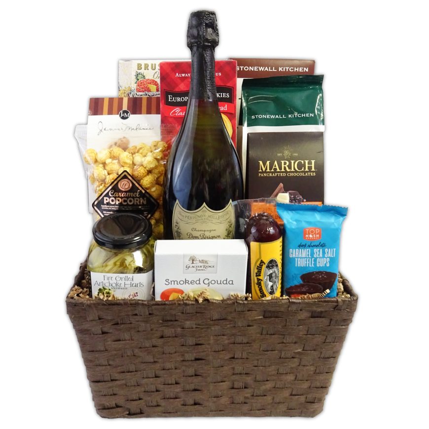 Gourmet Dom Perignon Gift Basket