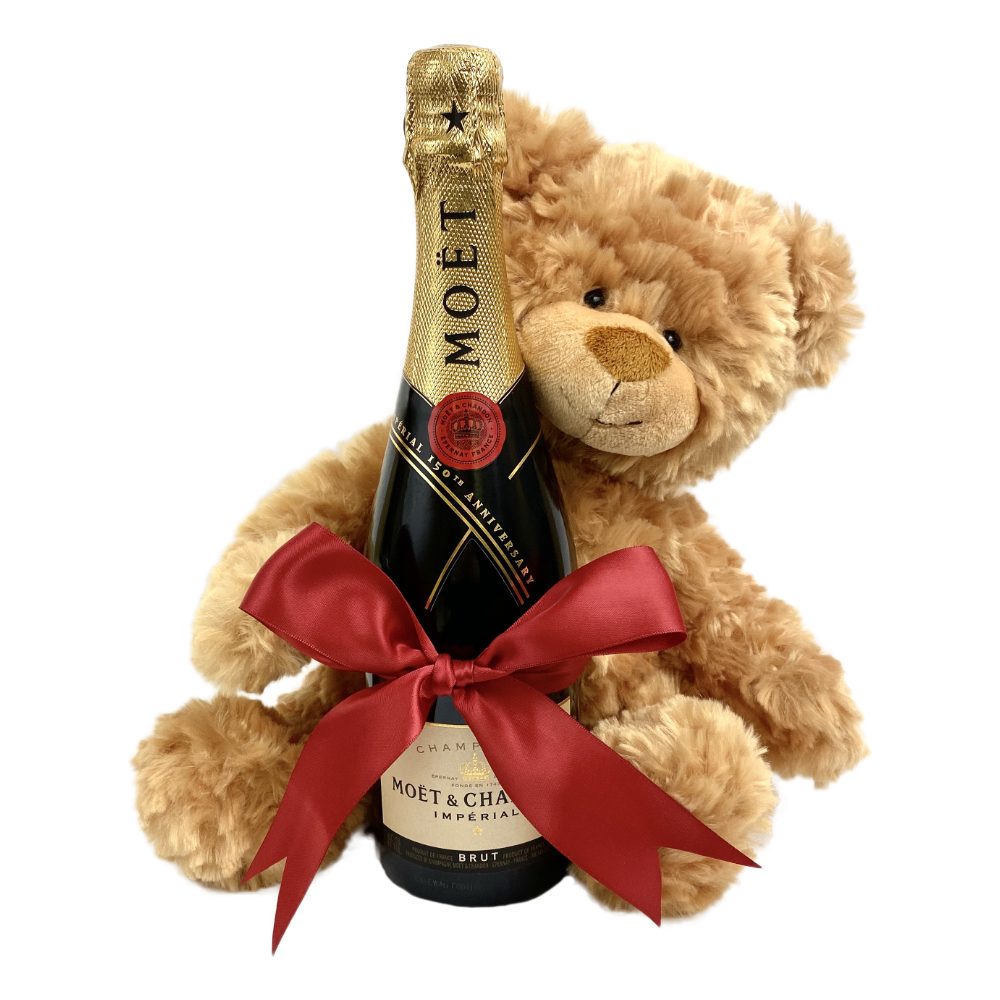 Champagne & Teddy Bear Gift Set