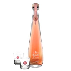 Don Julio Rosado and two shot glasses