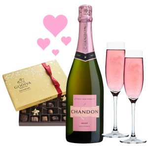 Chandon and Godiva Chocolate Gift Set